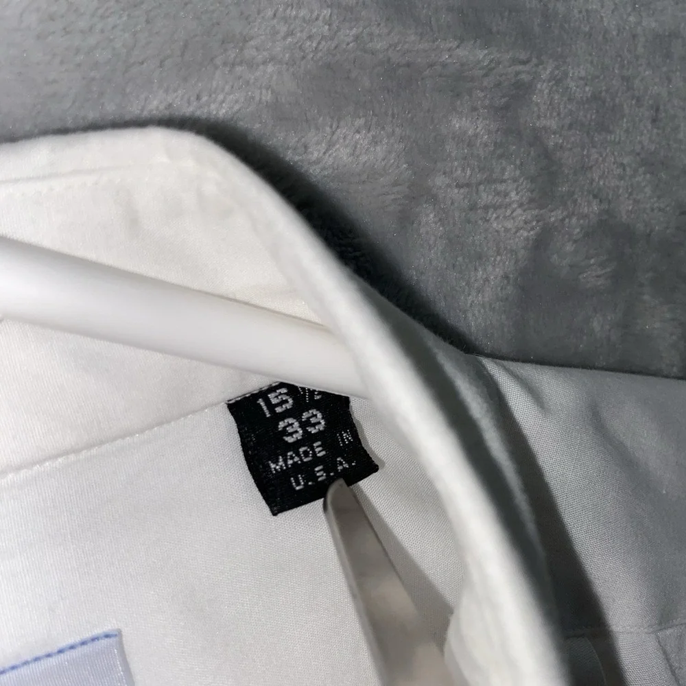 J. Press Dress Shirt Mens 15.5 / 33 Tuxedo Button Up French Cuffs White USA Made